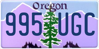 OR license plate 995UGC