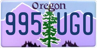 OR license plate 995UGO