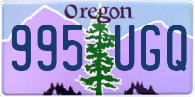 OR license plate 995UGQ