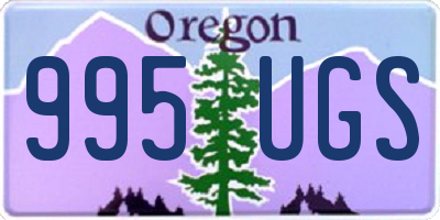 OR license plate 995UGS