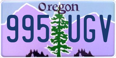 OR license plate 995UGV