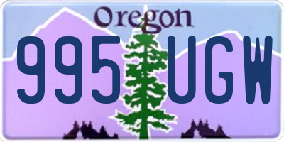 OR license plate 995UGW