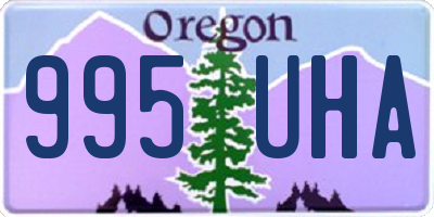 OR license plate 995UHA