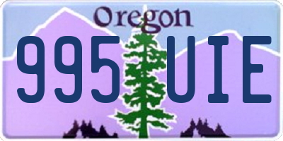 OR license plate 995UIE