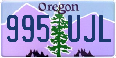 OR license plate 995UJL