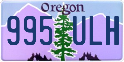 OR license plate 995ULH