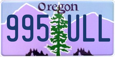 OR license plate 995ULL