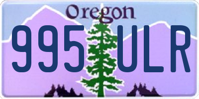 OR license plate 995ULR