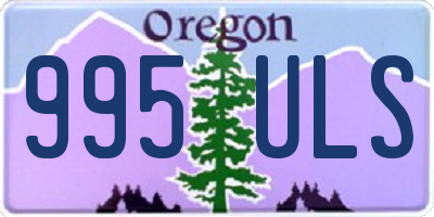 OR license plate 995ULS