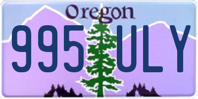 OR license plate 995ULY
