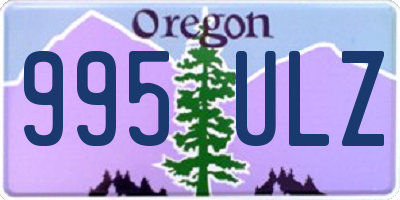 OR license plate 995ULZ