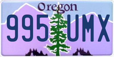 OR license plate 995UMX