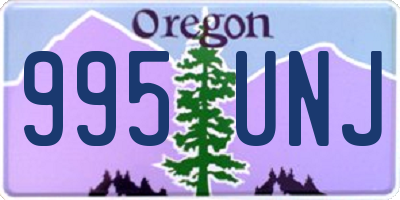 OR license plate 995UNJ