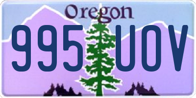 OR license plate 995UOV