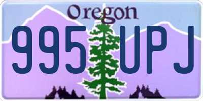 OR license plate 995UPJ