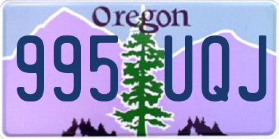OR license plate 995UQJ