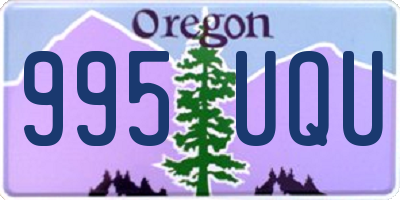 OR license plate 995UQU