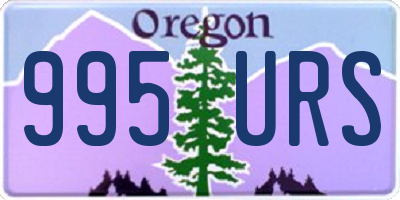 OR license plate 995URS