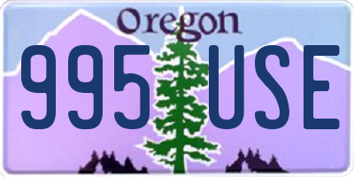 OR license plate 995USE