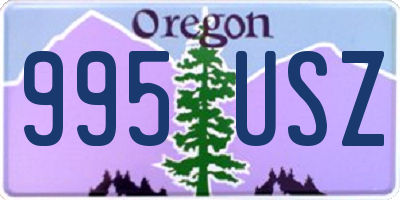 OR license plate 995USZ