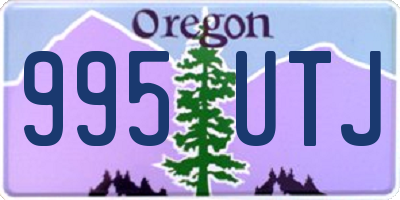 OR license plate 995UTJ