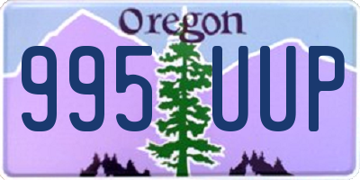 OR license plate 995UUP