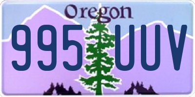 OR license plate 995UUV