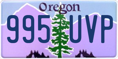 OR license plate 995UVP