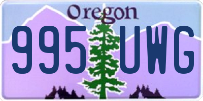 OR license plate 995UWG
