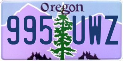 OR license plate 995UWZ
