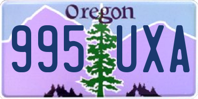 OR license plate 995UXA