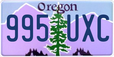 OR license plate 995UXC