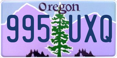 OR license plate 995UXQ