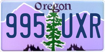OR license plate 995UXR