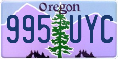 OR license plate 995UYC
