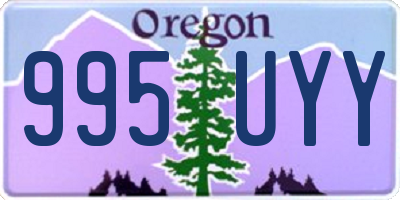 OR license plate 995UYY