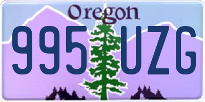 OR license plate 995UZG