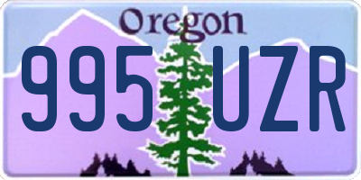 OR license plate 995UZR