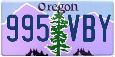 OR license plate 995VBY