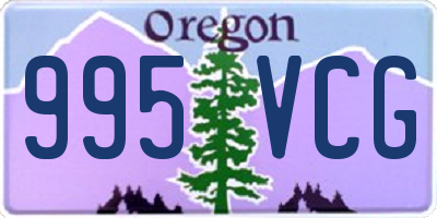 OR license plate 995VCG