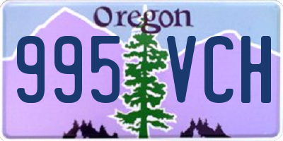 OR license plate 995VCH