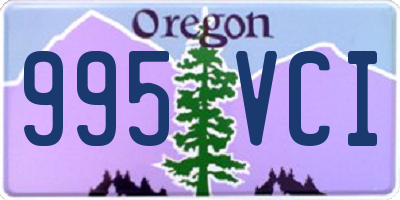 OR license plate 995VCI