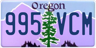 OR license plate 995VCM