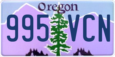 OR license plate 995VCN