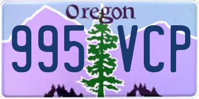 OR license plate 995VCP