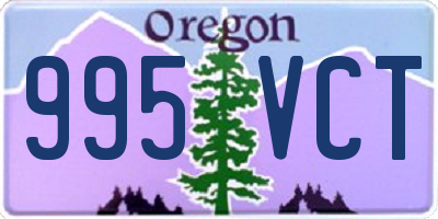 OR license plate 995VCT