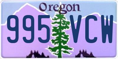OR license plate 995VCW