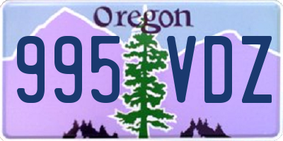 OR license plate 995VDZ