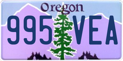 OR license plate 995VEA