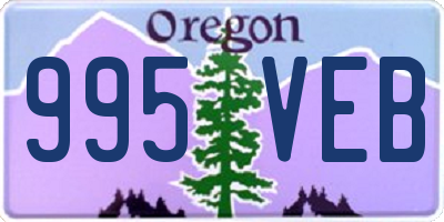 OR license plate 995VEB
